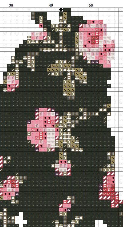Alice in Wonderland Cross Stitch Pattern PDF, Floral Alice Silhouette Embroidery Design, Fairy Tale Needlework Pattern, Fantasy Cross Stitch - NuttyHappyHobby