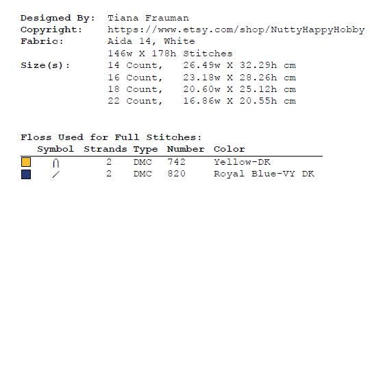 Alliance Lion Cross Stitch Pattern PDF, Fantasy Faction Emblem Embroidery Design, MMORPG Gamer Symbol Needlepoint Chart, download - NuttyHappyHobby
