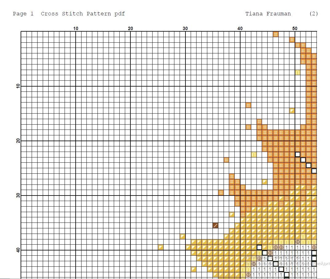 Autumn Leaf Cross Stitch Pattern PDF, Fall Landscape Tree Embroidery Design, Watercolor Leaf Nature Cross Stitch, Modern Silhouette Art - NuttyHappyHobby
