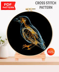 Bird X Ray Cross Stitch Pattern PDF, Avian Anatomy Embroidery Design, Wildlife Skeleton Wall Art Download, Pattern Keeper, digital - NuttyHappyHobby