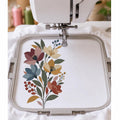Boho Wildflower Bouquet Machine Embroidery Design, Rustic Floral Botanical Flowers, PES DST JEF, Instant Digital Download - NuttyHappyHobby
