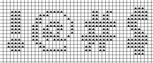 Bold ABC Alphabet Cross Stitch Pattern PDF, Rounded Uppercase and Lowercase Font with Numbers and Symbols, Modern Custom Name Char, download - NuttyHappyHobby
