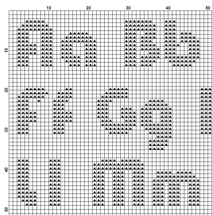 Bold ABC Alphabet Cross Stitch Pattern PDF, Rounded Uppercase and Lowercase Font with Numbers and Symbols, Modern Custom Name Char, download - NuttyHappyHobby