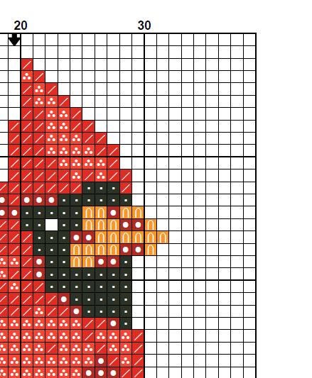 Bookmark, Cardinal Bird Cross Stitch Pattern PDF, Red Cardinal Embroidery Design, Nature Bird Needlepoint Chart, Winter Bird Cross Stitch - NuttyHappyHobby
