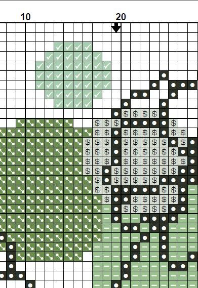 Bookmark, Minimalist Green Botanical Bookmark Cross Stitch Pattern PDF, Modern Leaf & Flower Design, Easy Embroidery Chart, Instant Download - NuttyHappyHobby