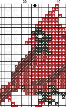 Cardinal Love Cross Stitch Pattern PDF, Red Cardinal Heart Embroidery Design, Romantic Bird Needlepoint Chart, Valentine Gift, Love Birds - NuttyHappyHobby