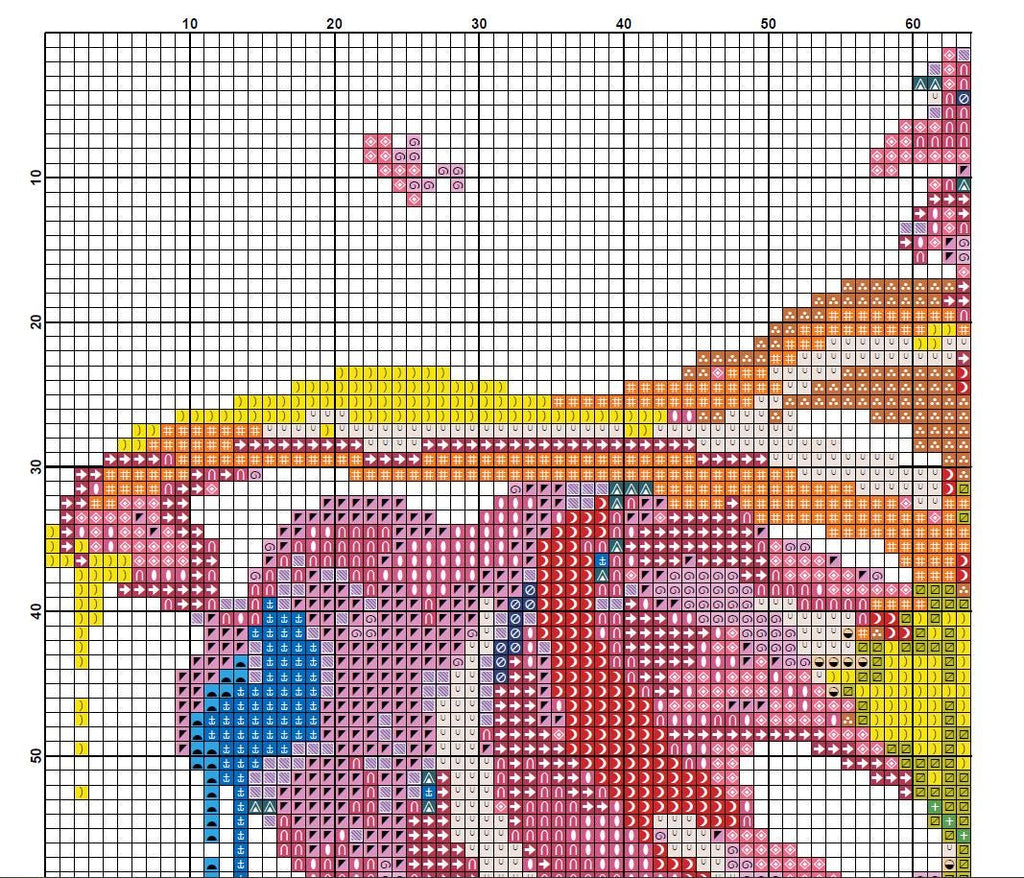 Colorful Rib Cage X Ray Cross Stitch Pattern PDF, Rainbow Skeleton Anatomy Embroidery Design, Gothic Medical Wall Art Download, Keeper - NuttyHappyHobby