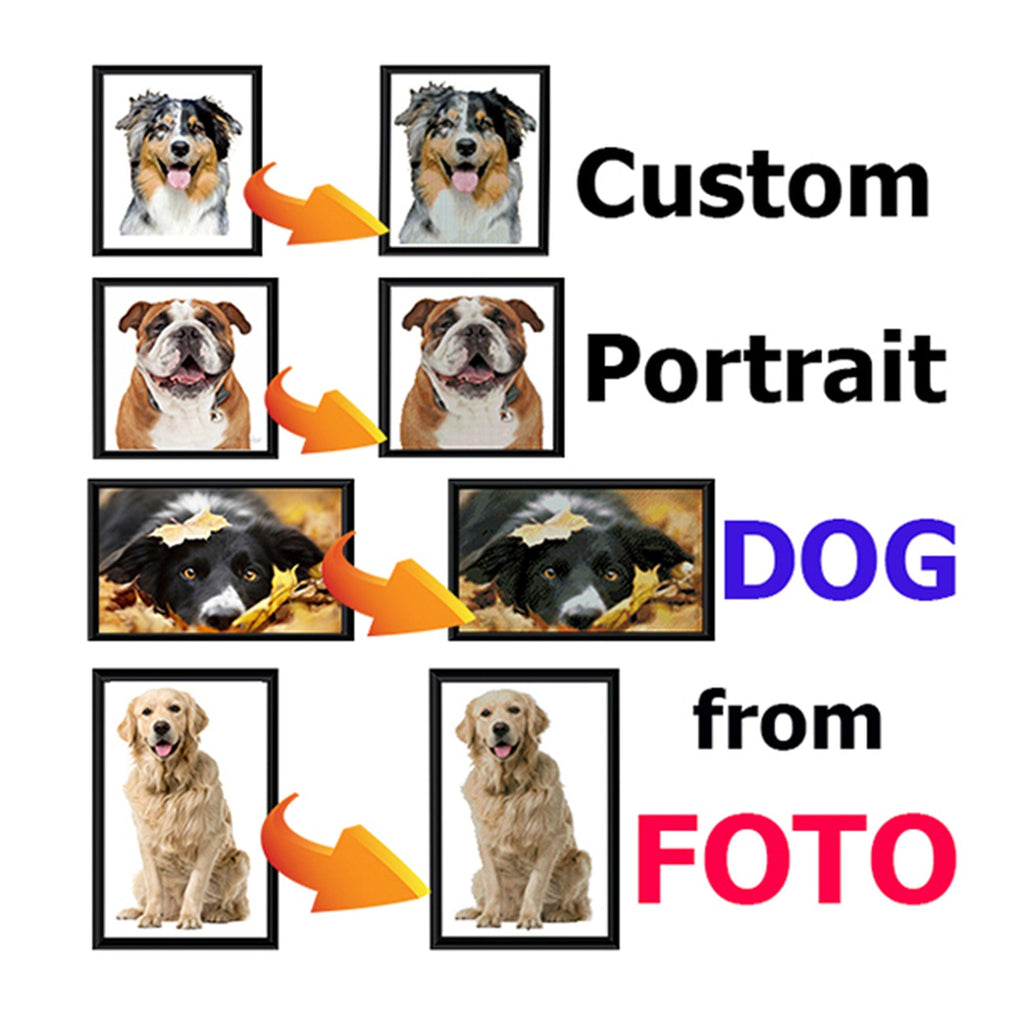 Custom Dog Cross Stitch Pattern From Photo, Pet Portrait Without Background, Personalized Dog Embroidery Pattern PDF, Cat Portrait Pattern - NuttyHappyHobby