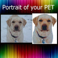 Custom Dog Portrait Cross Stitch Pattern From Photo, Personalized Pet Embroidery Pattern PDF, Dog Photo To Cross Stitch, Cat Portrait - NuttyHappyHobby