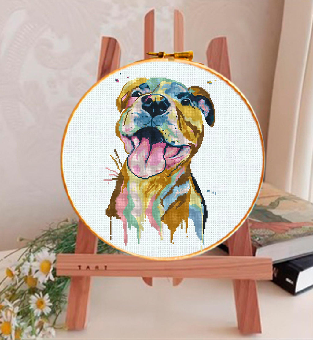 Custom Two Pet Portrait Cross Stitch Pattern From Photo, Personalized Dog Embroidery Pattern PDF, 2 Pets Photo To Cross Stitch, Cat Portrait - NuttyHappyHobby