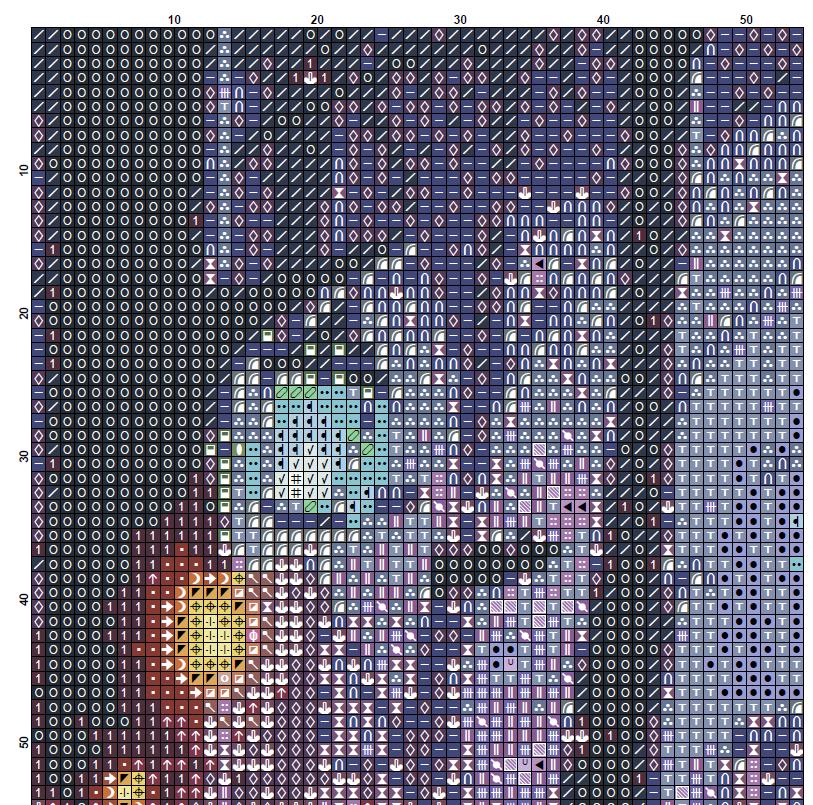 Cute Ghost Cross Stitch Pattern PDF, Halloween Ghost Embroidery Design, Spooky Night Ghosts Cross Stitch, Halloween Decor Pattern, Download - NuttyHappyHobby