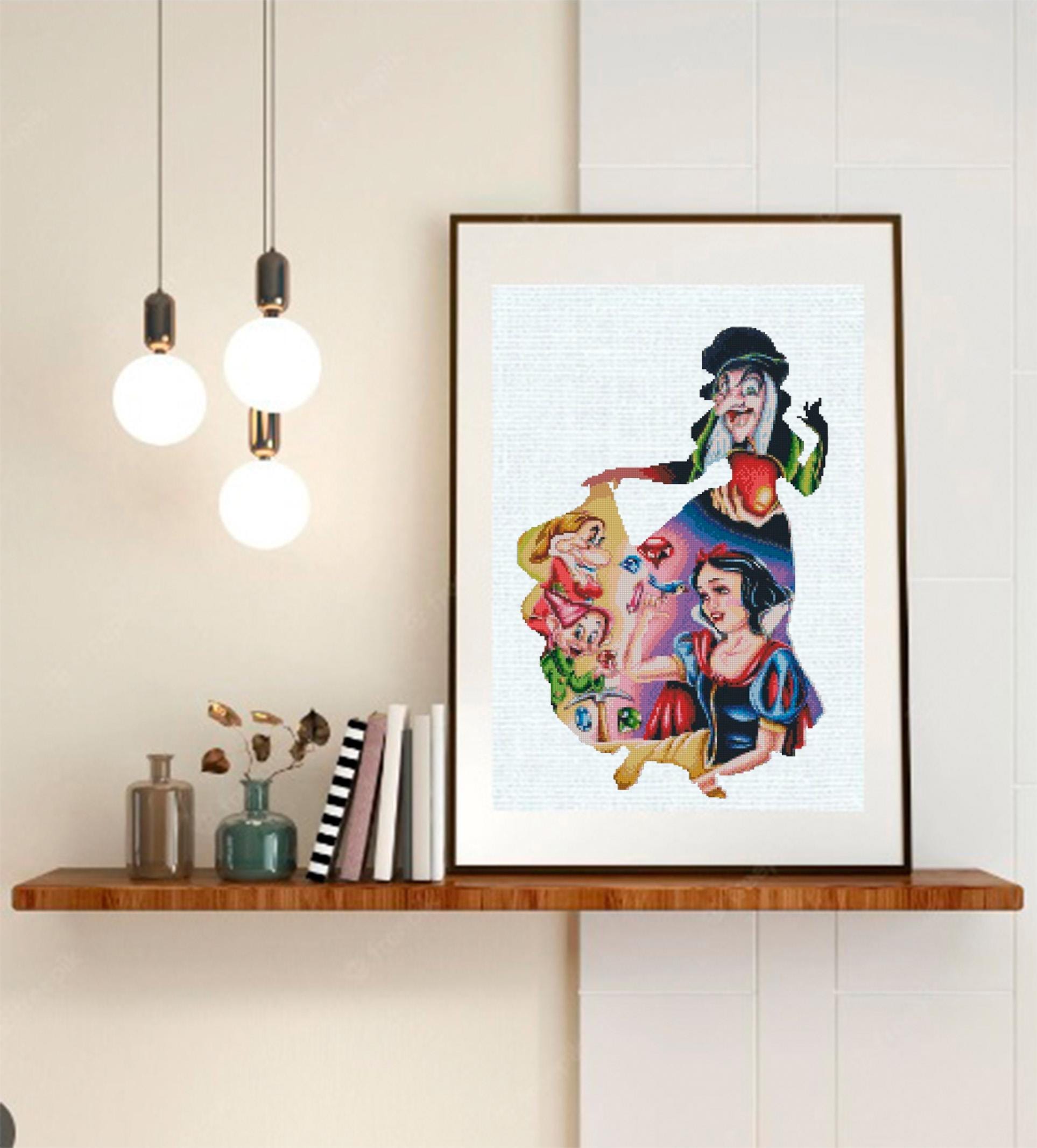 Fairy Tale Princess Cross Stitch Pattern PDF, Enchanted Forest Princess Embroidery Design, Fantasy Story Needlework, Magical Fairy Tale - NuttyHappyHobby