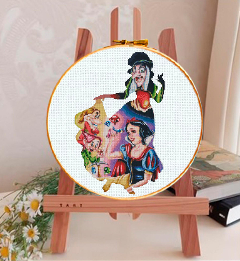 Fairy Tale Princess Cross Stitch Pattern PDF, Enchanted Forest Princess Embroidery Design, Fantasy Story Needlework, Magical Fairy Tale - NuttyHappyHobby