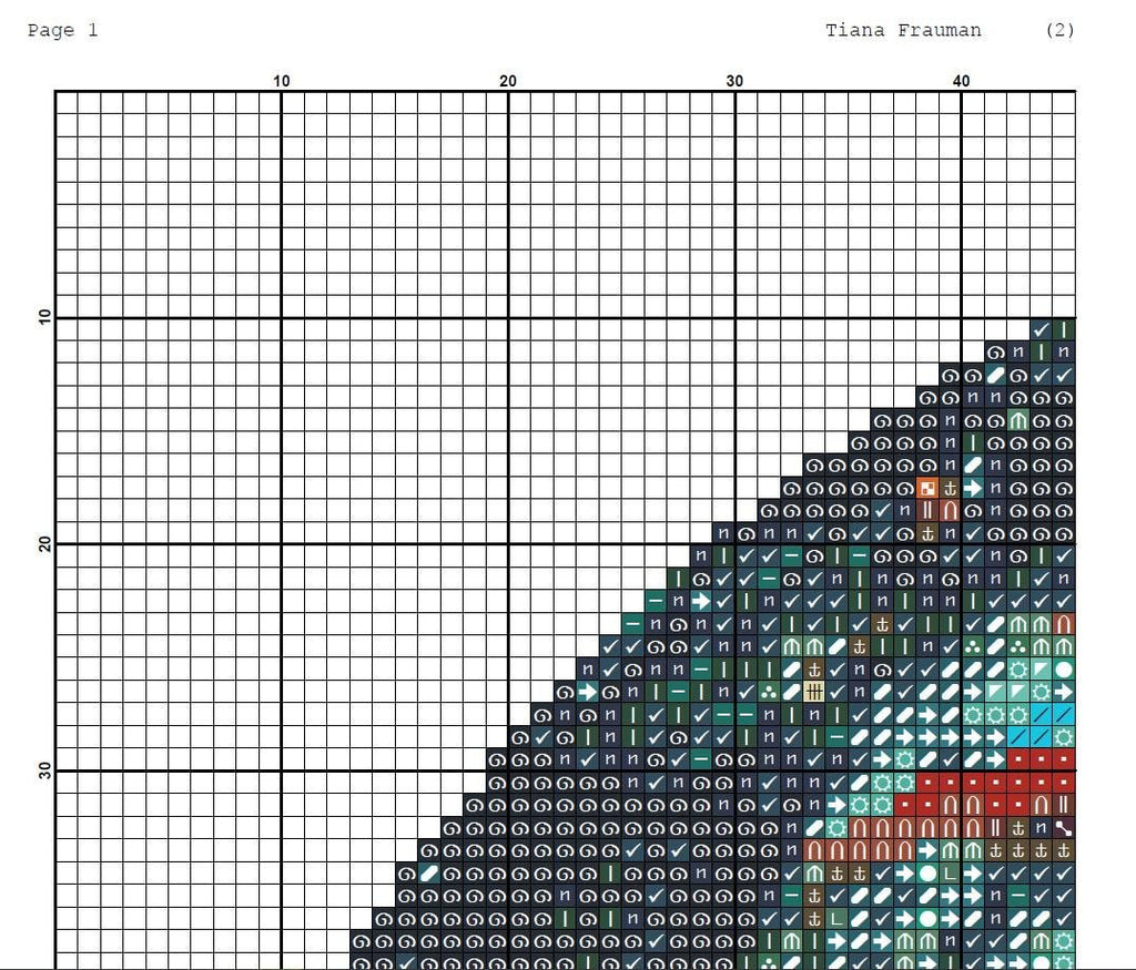 Fantasy Dragon Cross Stitch Pattern PDF, Dragon Embroidery Chart, Modern Counted Cross Stitch Download, Magical Counted Cross Stitch Chart - NuttyHappyHobby