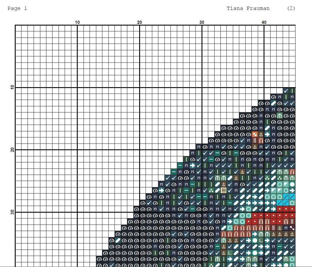 Fantasy Dragon Cross Stitch Pattern PDF, Dragon Embroidery Chart, Modern Counted Cross Stitch Download, Magical Counted Cross Stitch Chart - NuttyHappyHobby