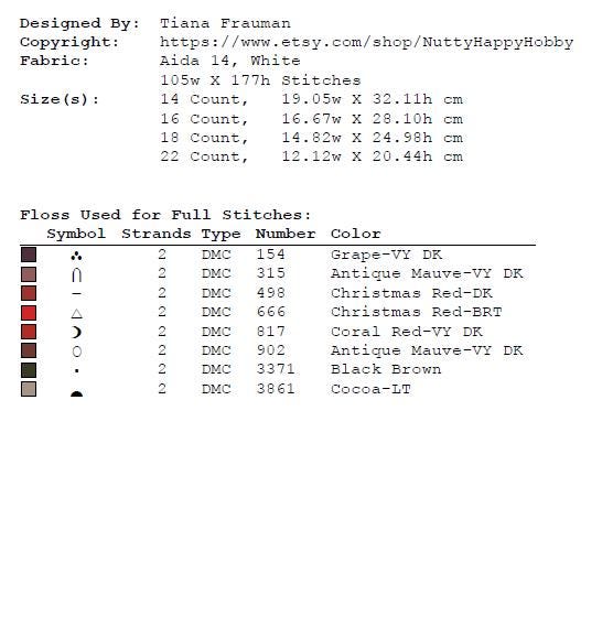 Fantasy Faction Emblem Cross Stitch Pattern PDF, Horde Style Gamer Embroidery Design, MMORPG Inspired Symbol Needlepoint Chart, download - NuttyHappyHobby