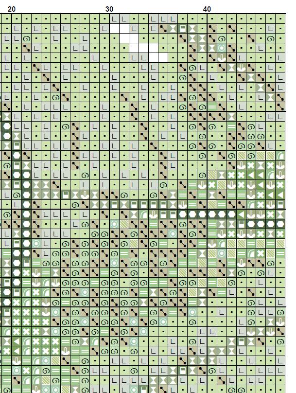 Green Leaves Botanical Cross Stitch Pattern PDF, Modern Minimal Leaf Wall Art, Nature Embroidery Chart, Instant Download, Scandinavian decor - NuttyHappyHobby
