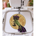 Halloween Witch Hand Machine Embroidery Design, Magic Potion Goblet Full Moon, Gothic Witch PES DST JEF, Instant Digital Download - NuttyHappyHobby