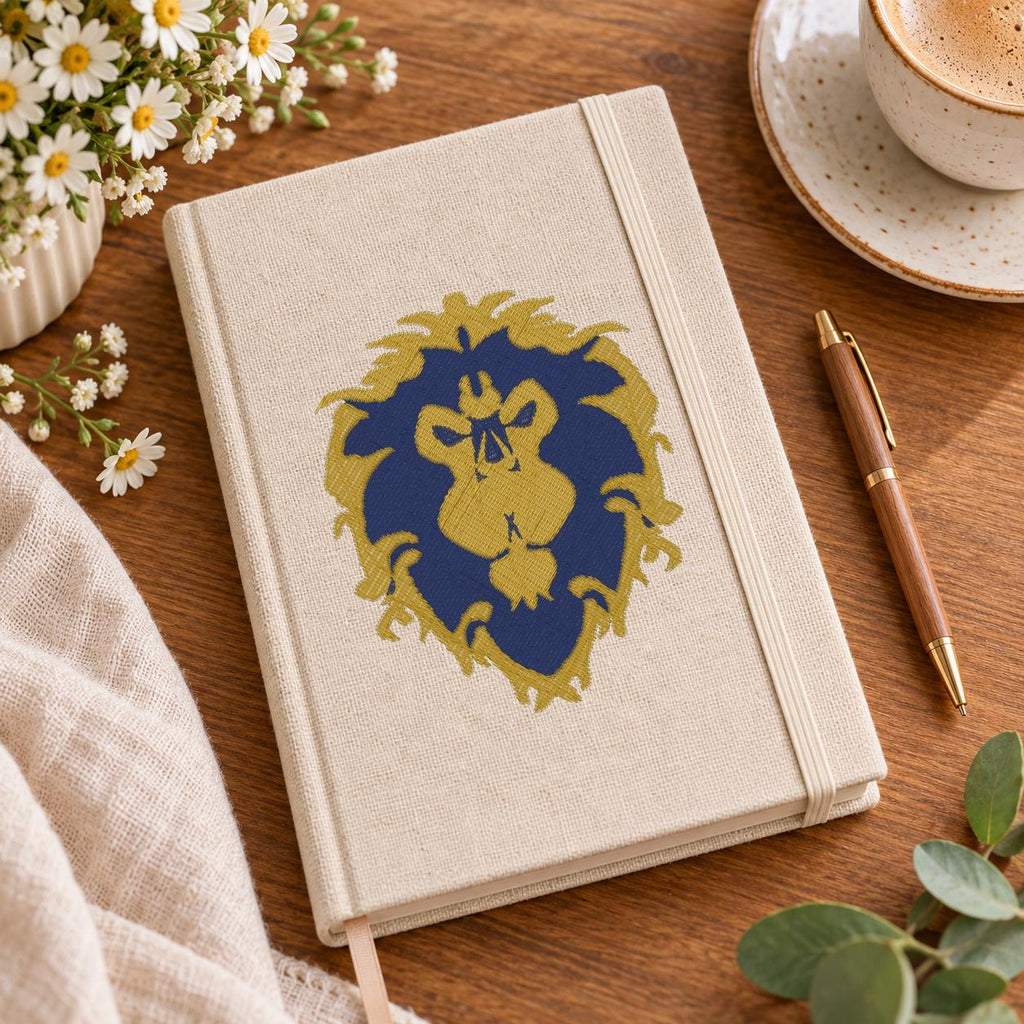 Lion Head Machine Embroidery Design, Blue and Gold Heraldic Lion Crest, Digital Embroidery File, 8 Machine Formats - NuttyHappyHobby