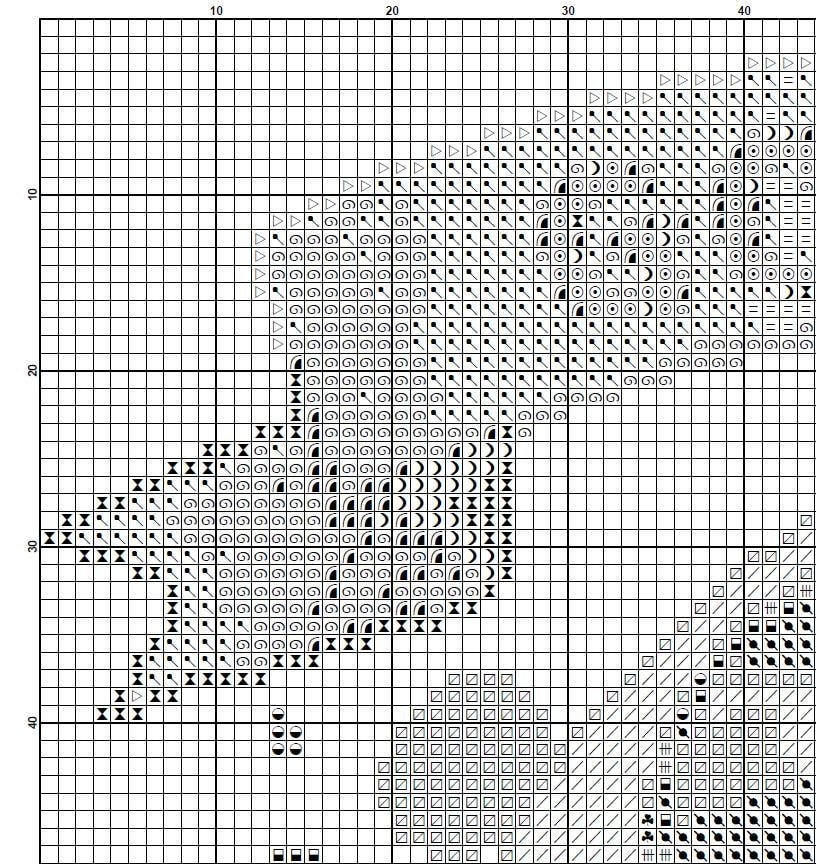 Magic Hearth Stone Cross Stitch Pattern PDF, Fantasy Game Inspired Embroidery Design, Gamer Needlepoint Chart, Geek Decor, download pdf - NuttyHappyHobby