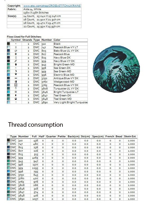 Mermaid Cross Stitch Pattern Set PDF, Ocean Fantasy Cross Stitch Bundle, Mermaid and Sea Life Embroidery Designs, Cross Stitch Download pdf - NuttyHappyHobby