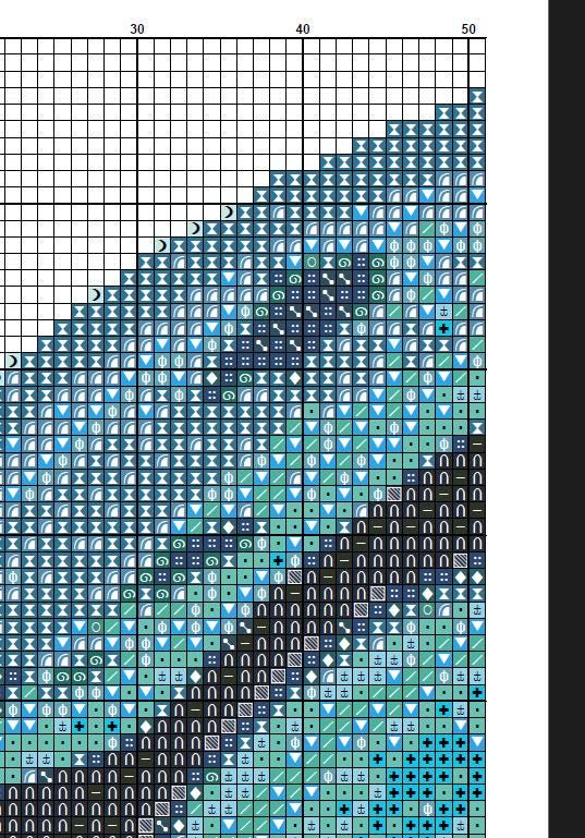Mermaid Cross Stitch Pattern Set PDF, Ocean Mermaid Embroidery Designs Bundle, Underwater Fantasy Cross Stitch, Mermaid Silhouette Patterns - NuttyHappyHobby