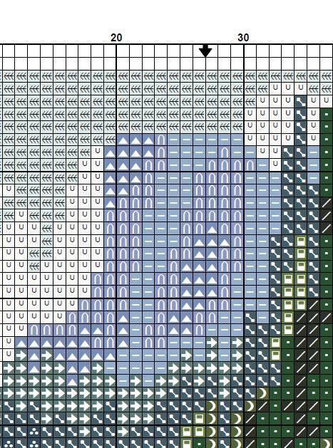 Mini Mountain Landscape Cross Stitch Pattern PDF, Forest Lake Nature Embroidery Design, Modern Mini Cross Stitch Digital Download pdf - NuttyHappyHobby