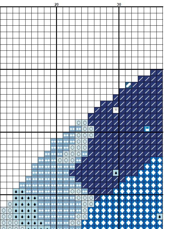 Octopus Kraken Cross Stitch Pattern PDF, Nautical Ocean Wave Ship Embroidery Design, Sea Monster Modern Cross Stitch Digital Download pdf - NuttyHappyHobby