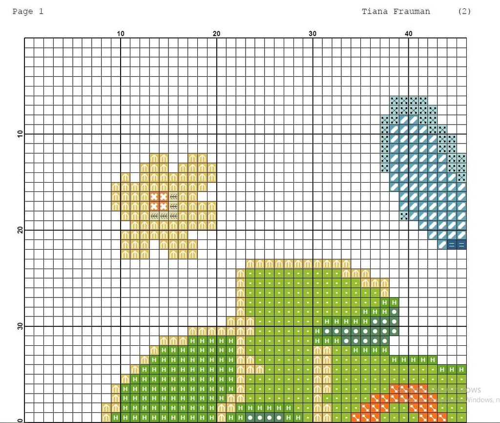 Ohana Means Family Cross Stitch Pattern PDF, Cute Alien Quote Embroidery Design, Tropical Family Quote Needlework, Colorful Text Stitch, 90s - NuttyHappyHobby