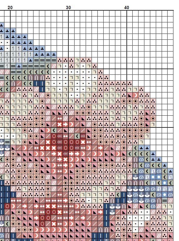 Pink Butterfly Cross Stitch Pattern PDF, Floral Butterfly Embroidery Design, Botanical Nature Cross Stitch Chart, Spring Needlepoint, Keeper - NuttyHappyHobby
