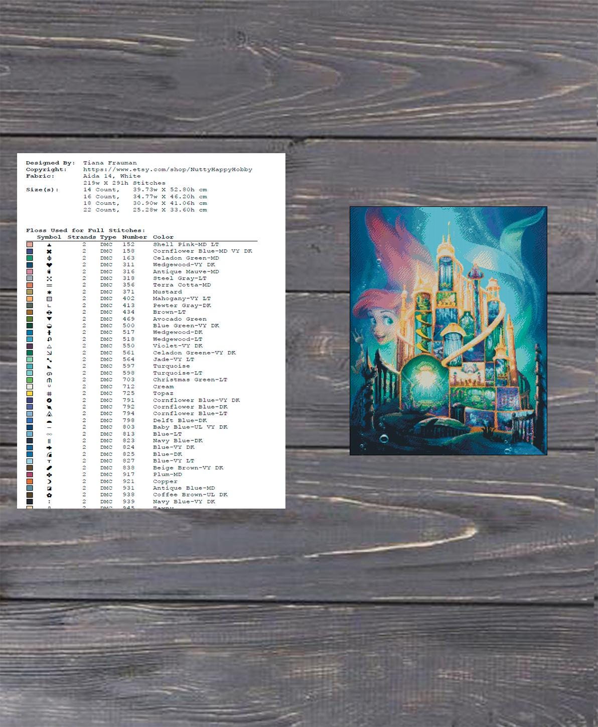 Princess Castle Cross Stitch Pattern Bundle PDF, Fairy Tale Castle Set Embroidery Designs, Fantasy Princess Palace Needlework Collection - NuttyHappyHobby