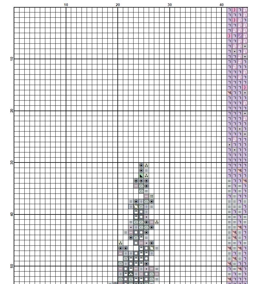 Purple Tulips Cross Stitch Pattern PDF, Watercolor Floral Embroidery Chart, Spring Bouquet Design, Instant Download Botanical Wall Art - NuttyHappyHobby