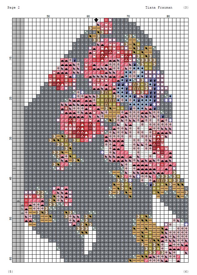 Rapunzel Floral Cross Stitch Pattern PDF, Princess Silhouette Embroidery Design, Flower Princess Fantasy Needlework, Tangled Inspired Stitch - NuttyHappyHobby