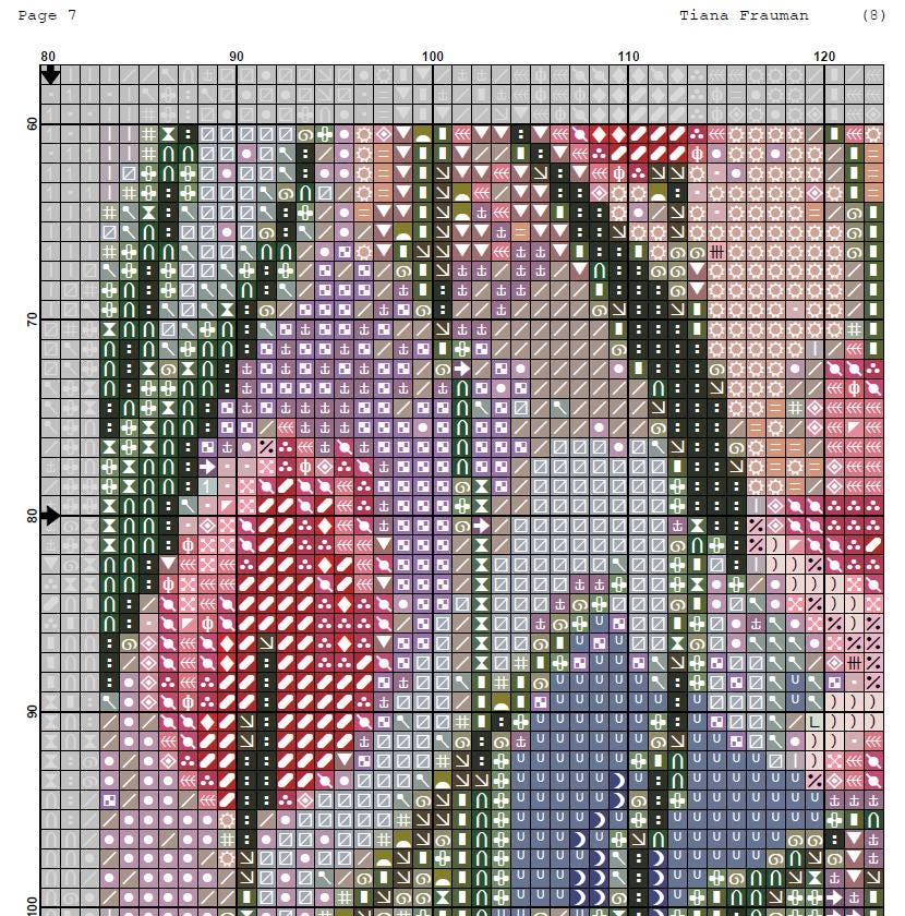 Tulip Cross Stitch Pattern PDF, Pink Flower Embroidery Design, Spring Floral Cross Stitch Chart, Botanical Needlework, Instant Download pdf - NuttyHappyHobby