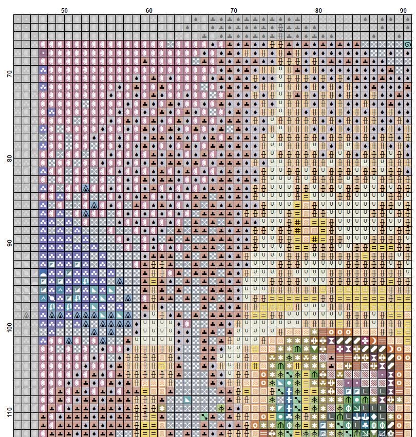 Underwater Fantasy Castle Cross Stitch Pattern PDF, Magical Ocean Palace Embroidery Design, Fantasy Sea Kingdom Needlepoint Chart, 90s - NuttyHappyHobby