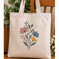 Wildflower Bouquet Machine Embroidery Design, Pastel Floral Flowers, Minimalist Boho Botanical PES DST JEF, Instant Download - NuttyHappyHobby